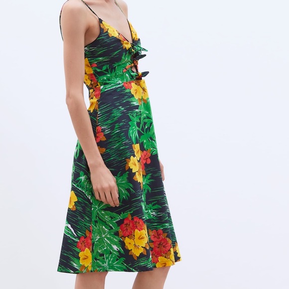 Zara floral print dress - Picture 4 of 8